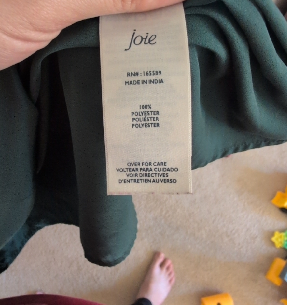 Joie Green Speckled V-Neck Women’s Dress - Picture 6 of 6